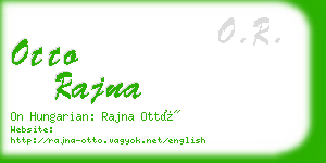 otto rajna business card